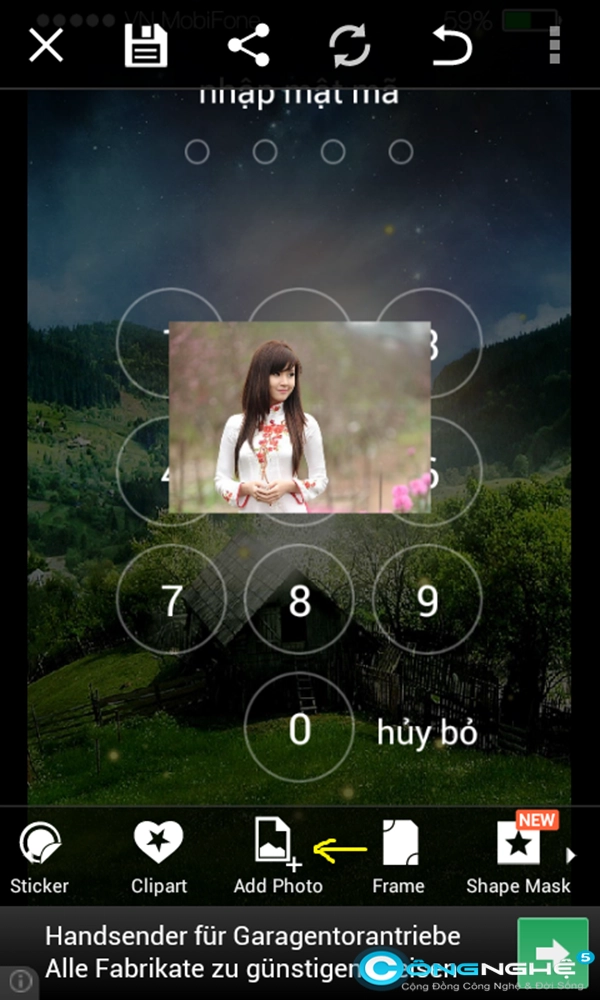 Cách chèn hình ảnh vào màn hình khóa android giống như với iphone - 3
