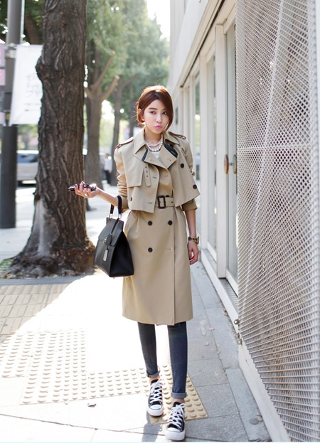 Cách mix với áo trenchcoat - 7