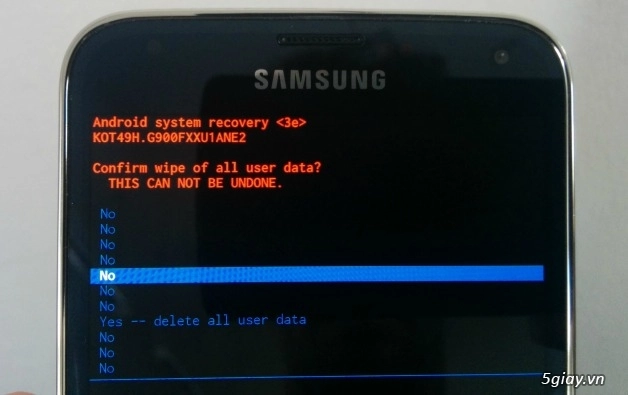 Cách reset cứng samsung galaxy s5 để tăng hiệu suất tốt nhất - 4