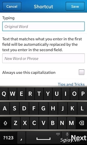 Cách sử dụng bàn phím blackberry 10 hiệu quả nhất - 7