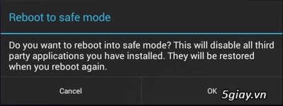 Cách vào chế độ safe mode trên android - 3