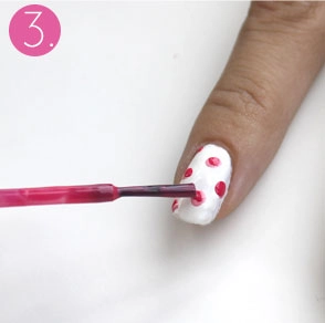 Cách vé nail hoa hồng kiểu 3 - 3