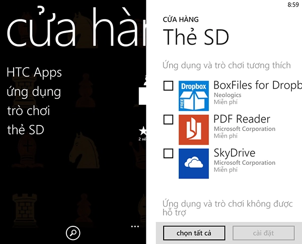 Cài đặt ứng dụng từ thẻ microsd lên wp 8 - 5