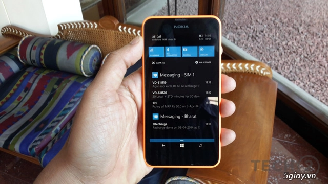 Cận cảnh lumia 630 chiếc điện thoại chạy wp81 của nokia - 6