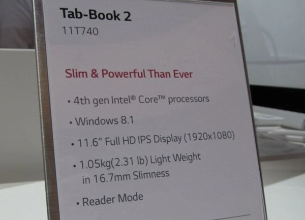 Cận cảnh máy tính bảng tab book 2 của lg - 7