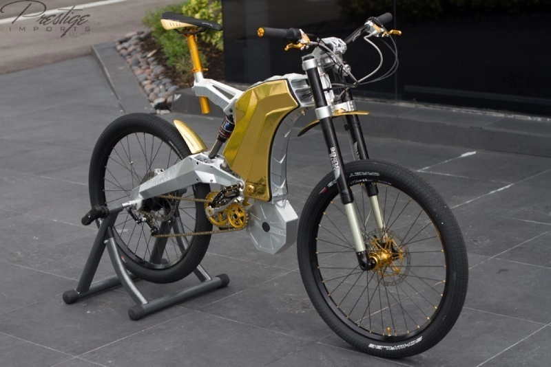 Cận cảnh xe đạp điện mạ vàng giá gần 12 tỷ đồng - 2