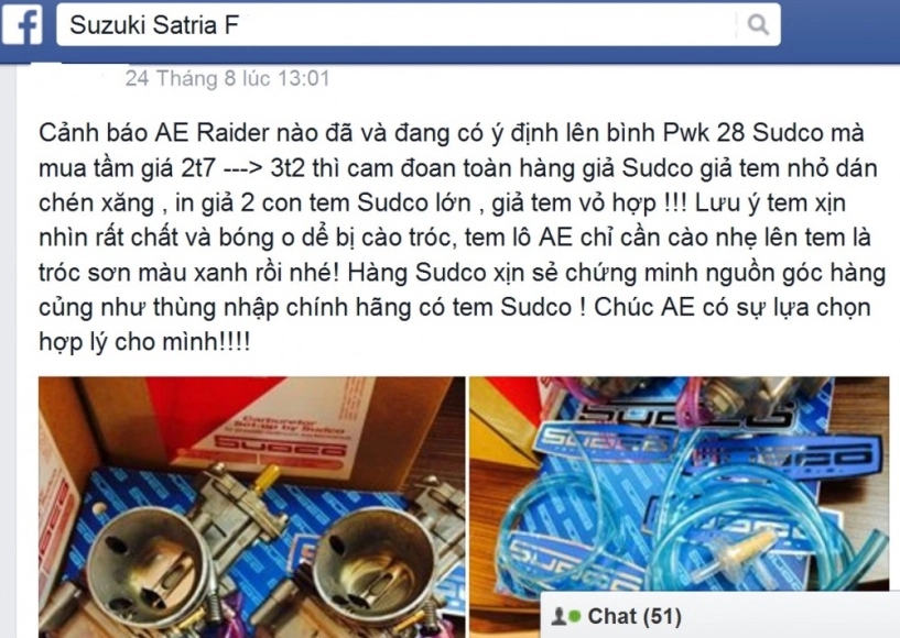 Cảnh báo anh em raider về bình sudco giả - 2