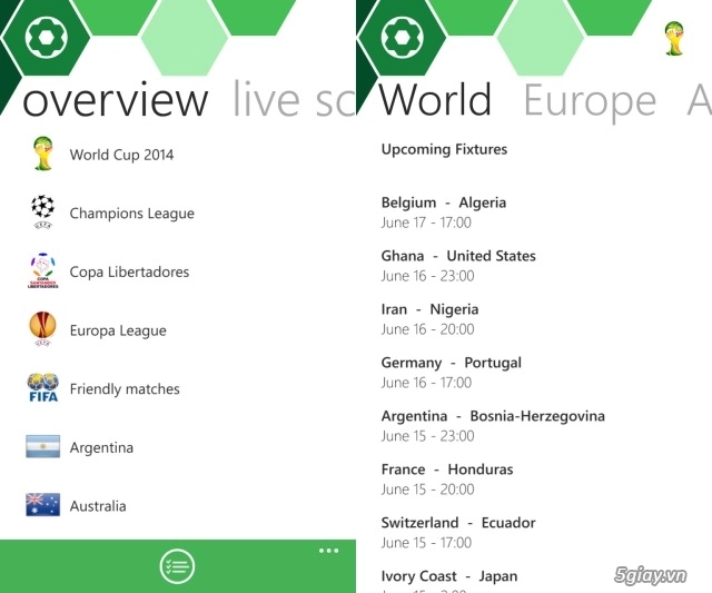 Cập nhật thông tin world cup 2014 nhanh tốc hành với các ứng dụng điện thoại hữu ích nhất - 3