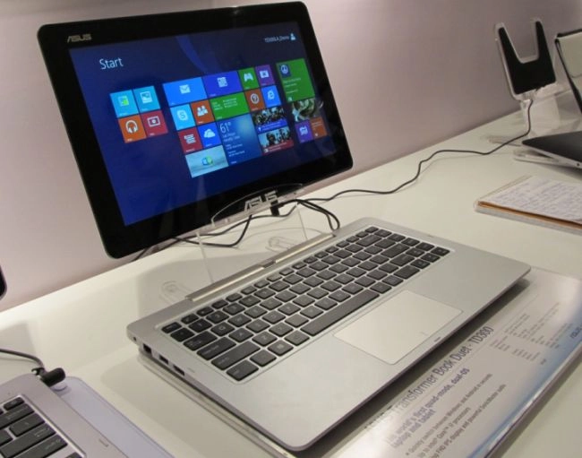 ces 2014 asus giới thiệu transformer book duet td300 chạy android và windows 8 song song - 1