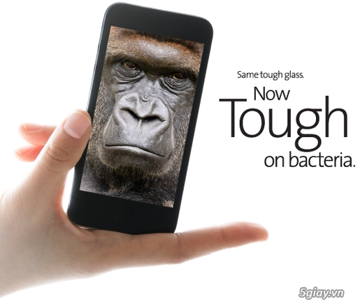 ces 2014 ra mắt kính màn hình gorilla glass kháng khuẩn cho smartphone và tablet - 1