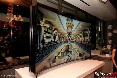 ces 2014 tv tự bẻ cong 85 inch của samsung - 2