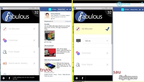 Chặn quảng cáo thay đổi giao diện facebook và nhiều tùy chỉnh hơn nữa với fabulous - 3