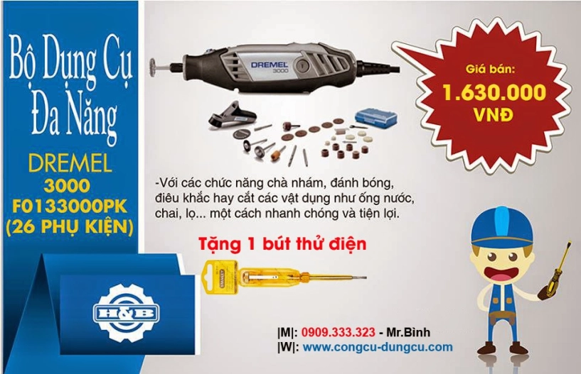 Chương trình khuyến mãi kingtony - stanley - bosch - dremel - abus - 21