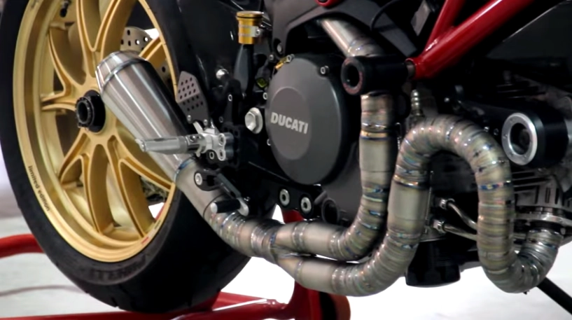 clip ducati monster 796 with trr titanium exhaust system - 1