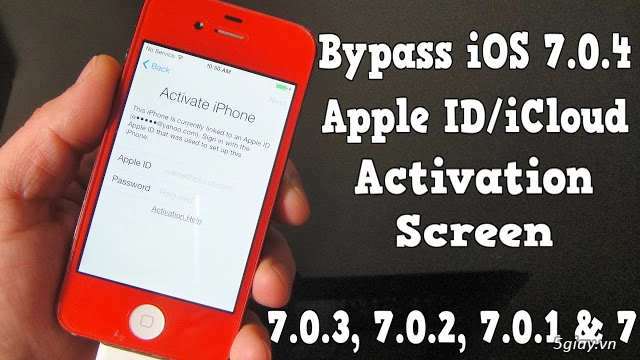 Công cụ hacktivate activation lock icloud ios 704 cho iphone 4 - 1