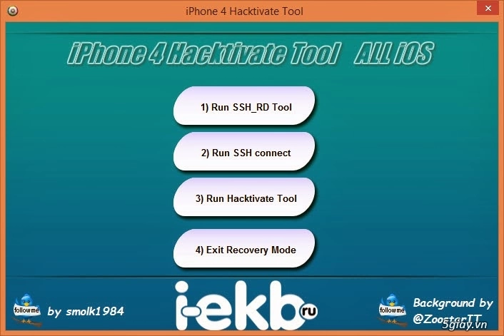 Công cụ hacktivate activation lock icloud ios 704 cho iphone 4 - 2