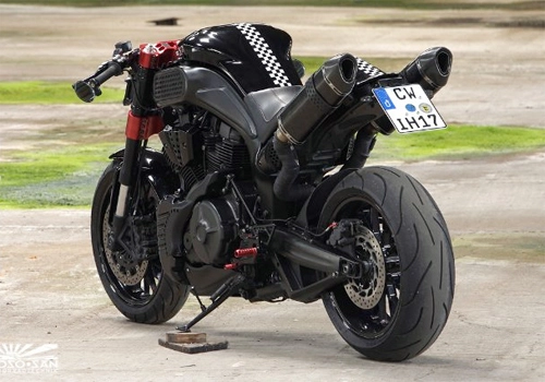 Cùng ngắm yamaha mt-01 độ cafe racer - 3