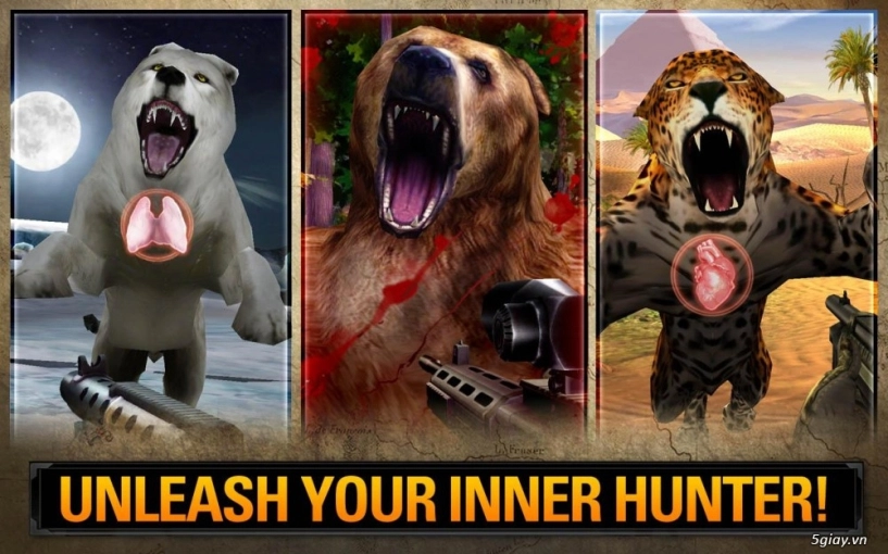 Deer hunter 2014 - game bắn súng săn hổ báo cáo chồn đủ các loài động vật - 5