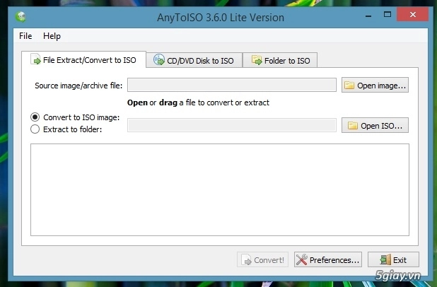 Download anytoiso - phần mềm chuyển đổi tập tin thành file iso đơn giản nhất - 3