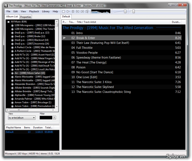 Download foobar2000 131 final - phần mềm nghe nhạc lên đỉnh - 2