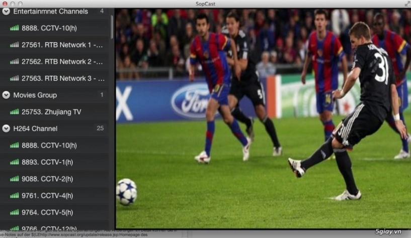 Download sopcast for mac - xem tivi bóng đá trực tuyến dành cho máy mac - 3