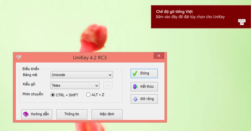 Download unikey 42 rc3 - bộ gõ tiếng việt cập nhật phiên bản mới nhất - 2