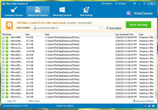 Download wise disk cleaner 8 - phần mềm dọn dẹp windows toàn diện - 3