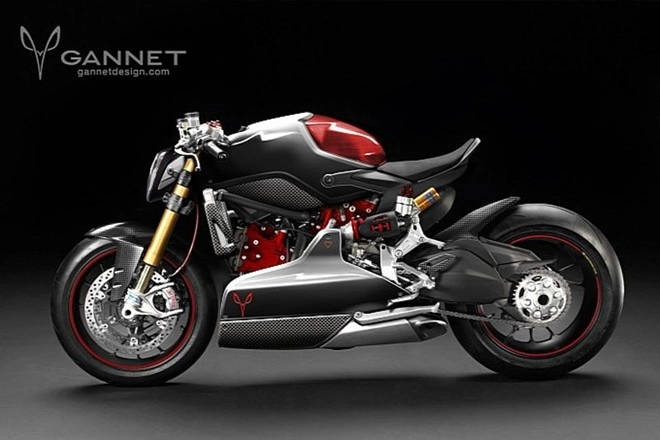 Ducati 1199 panigale độ cafe fighter hầm hố - 1