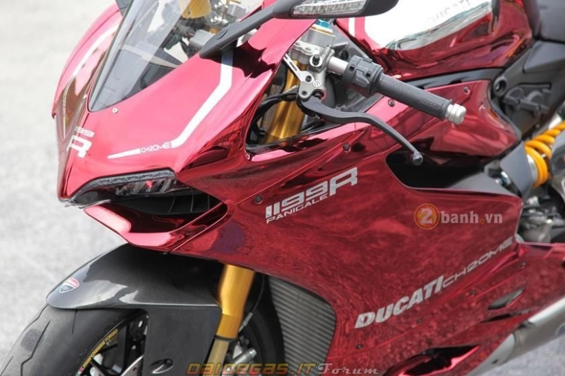 Ducati 1199 panigale r ấn tượng với bản độ màu chrome cromata rossa - 4