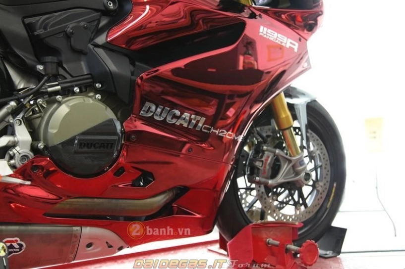 Ducati 1199 panigale r ấn tượng với bản độ màu chrome cromata rossa - 5