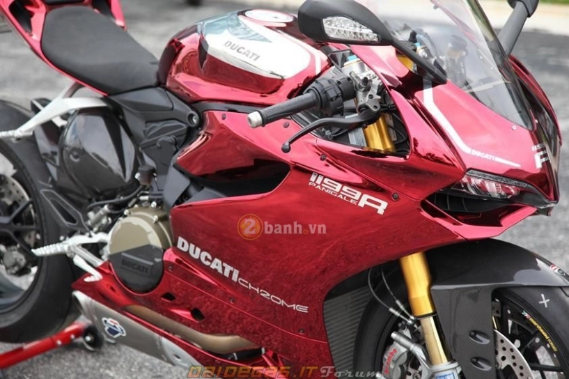Ducati 1199 panigale r ấn tượng với bản độ màu chrome cromata rossa - 6