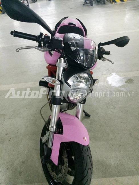 Ducati 795 với màu hồng mờ dịu dàng tại hà nội - 5
