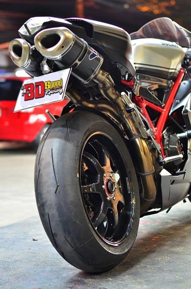 Ducati 848 evo corse se độ siêu khủng trên đất thái - 21