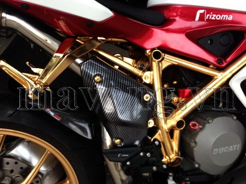 Ducati 848 evo mạ vàng 24k độc nhất vô nhị trên thế giới tại việt nam - 4