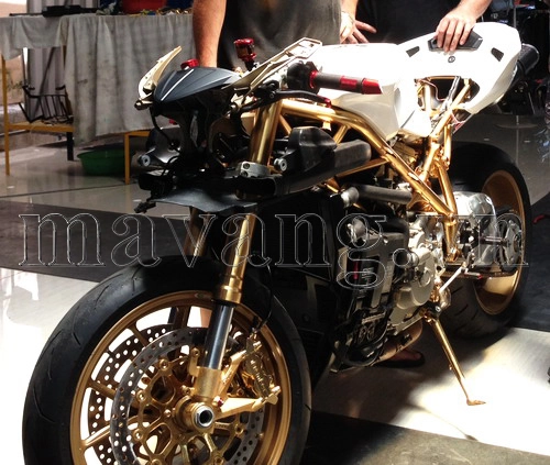 Ducati 848 evo mạ vàng 24k độc nhất vô nhị trên thế giới tại việt nam - 7