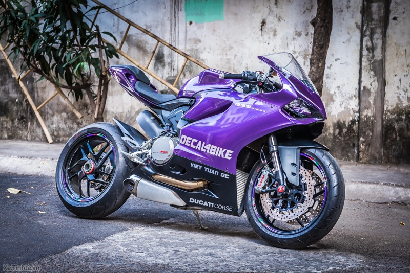 Ducati 899 panigale màu tím mộng mơ của decal4bike - 14