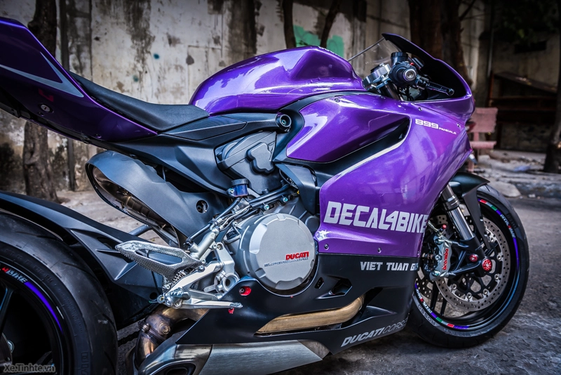 Ducati 899 panigale màu tím mộng mơ của decal4bike - 18