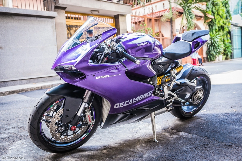 Ducati 899 panigale màu tím mộng mơ của decal4bike - 6