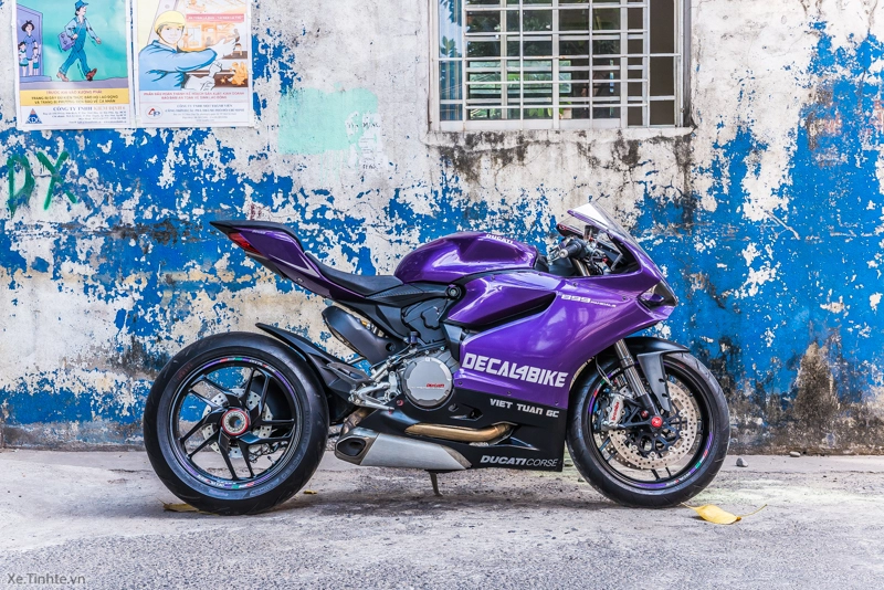 Ducati 899 panigale màu tím mộng mơ của decal4bike - 22