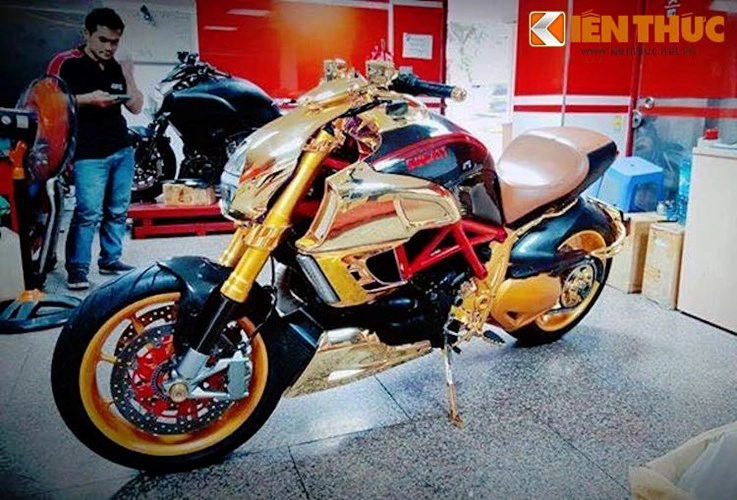 Ducati diavel mạ vàng 24k kịch độc tại hà nội - 6