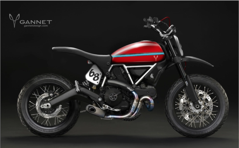 Ducati scrambler concept ý tưởng độ từ gannet design - 1
