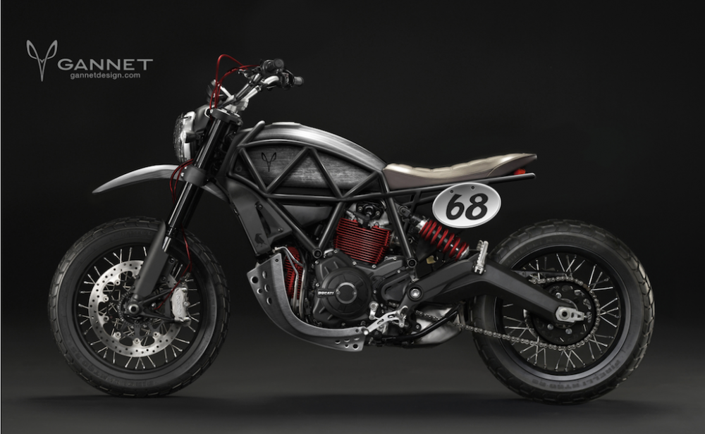 Ducati scrambler concept ý tưởng độ từ gannet design - 2