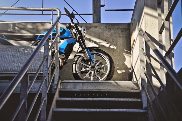 Ducati scrambler phiên bản baby blue đậm chất pháp - 3