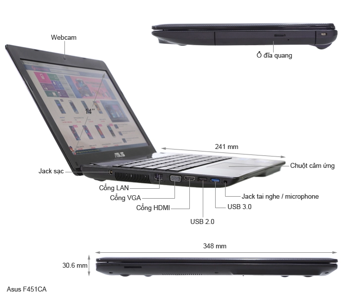 F451ca laptop giá rẻ phù hợp cho sinh viên - 6