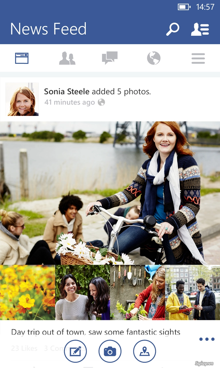 Facebook beta được cập nhật giao diện đẹp và nhiều tính năng nổi bật wp8 - 1