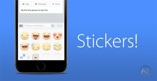 Facebook trên iphone cho phép bình luận kèm hình sticker - 1