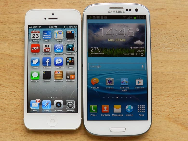 Galaxy s3 của samsung vượt mặt iphone 5 - 1