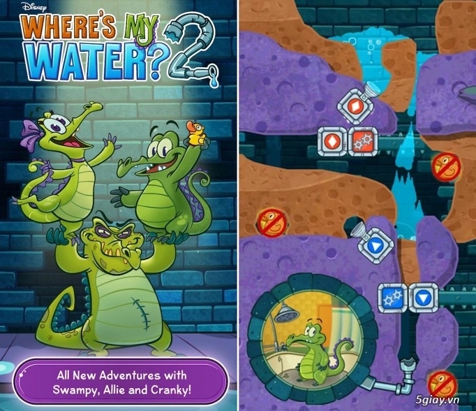 Game wheres my water 2 được cập nhật không bị giới hạn khi chơi - 1