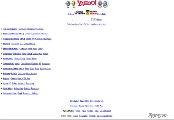 Giao diện thời thơ ấu của những trang web nổi tiếng - 4