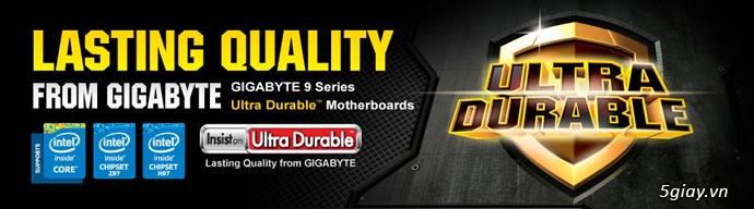 Gigabyte chính thức giới thiệu các bo mạch chủ mới dựa trên chipset intel series 9 - 5
